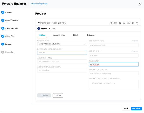 Schema Generation Preview 